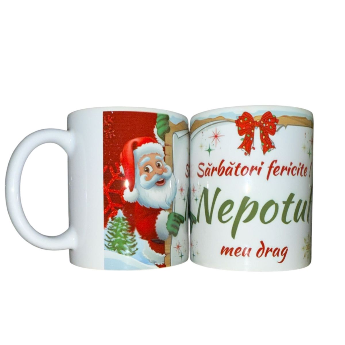 Set căni Crăciun ,en gros ,pentru Nepotul 12/set 330ml