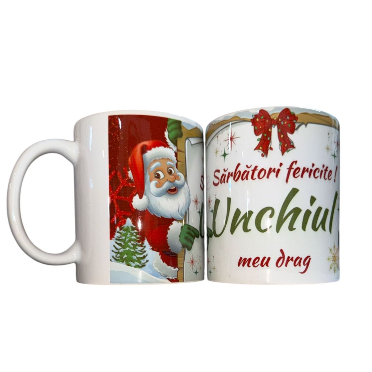 Set căni Crăciun ,en gros ,pentru Unchiul 12/set 330ml