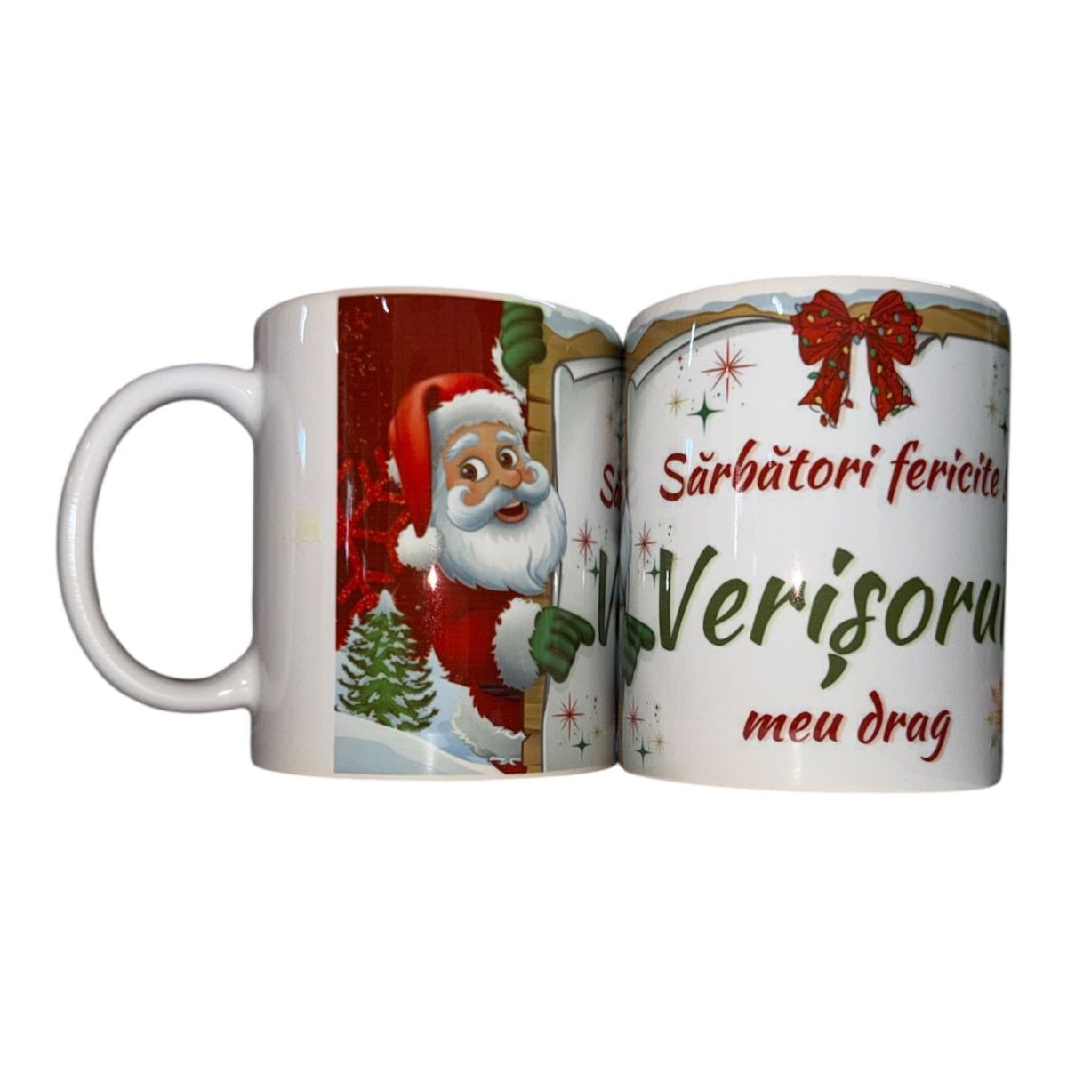 Set căni Crăciun ,en gros ,pentru Verișorul 12/set 330ml