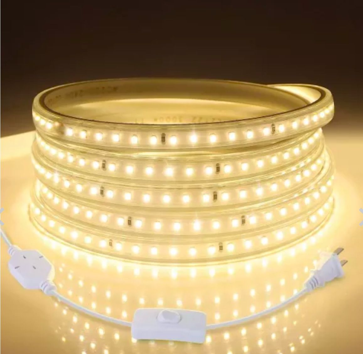 Furtun Luminos Led , lumina alb cald , 7 jocuri de lumini , 10 m, en gross