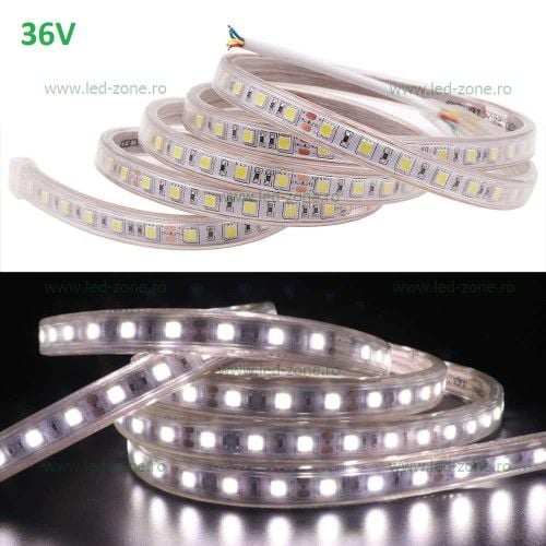 Furtun Luminos Led , lumina alb rece , 7 jocuri de lumini , 10 m, en gross