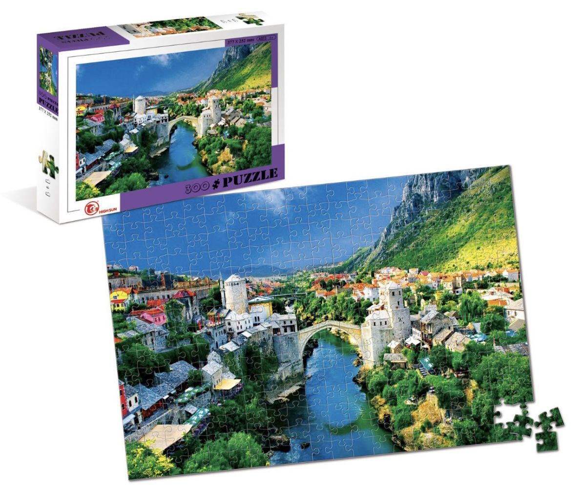 Puzzle 300 Piese Engros – Peisaj Panoramic – Podul din Orașul Vechi