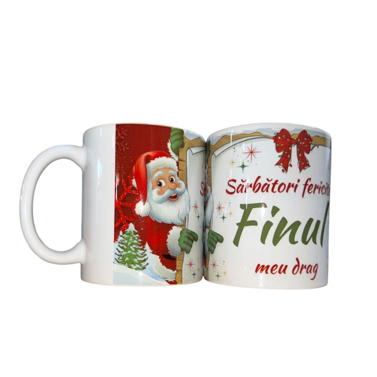 Set căni Crăciun ,en gros ,pentru Finul 12/set 330ml