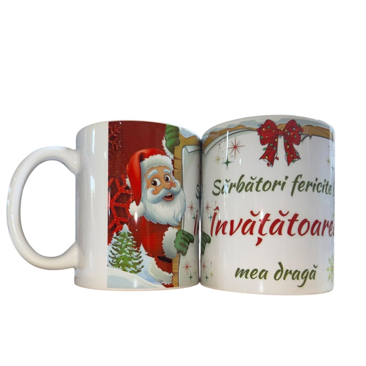 Set căni Crăciun ,en gros ,pentru Învățătoare 12/set 330ml