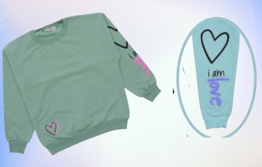 BLUZA de fete din bumbac vatuit, 8-12 ani, 4/set engros