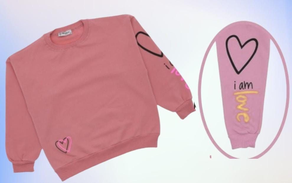 BLUZA de fete din bumbac vatuit, 8-12 ani, 4/set engros