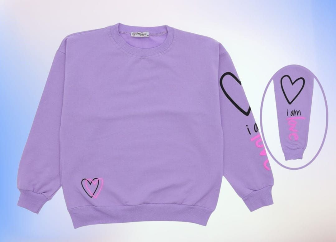 BLUZA de fete din bumbac vatuit, 8-12 ani, 4/set engros