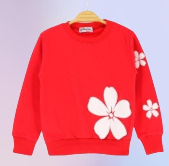 BLUZA fete 1-4 ani, bumbac vatuit, 4/set engros