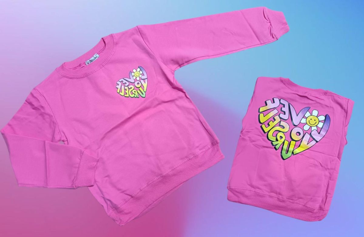 BLUZA fete 4-8 ani, bumbac vatuit, 4/set engros