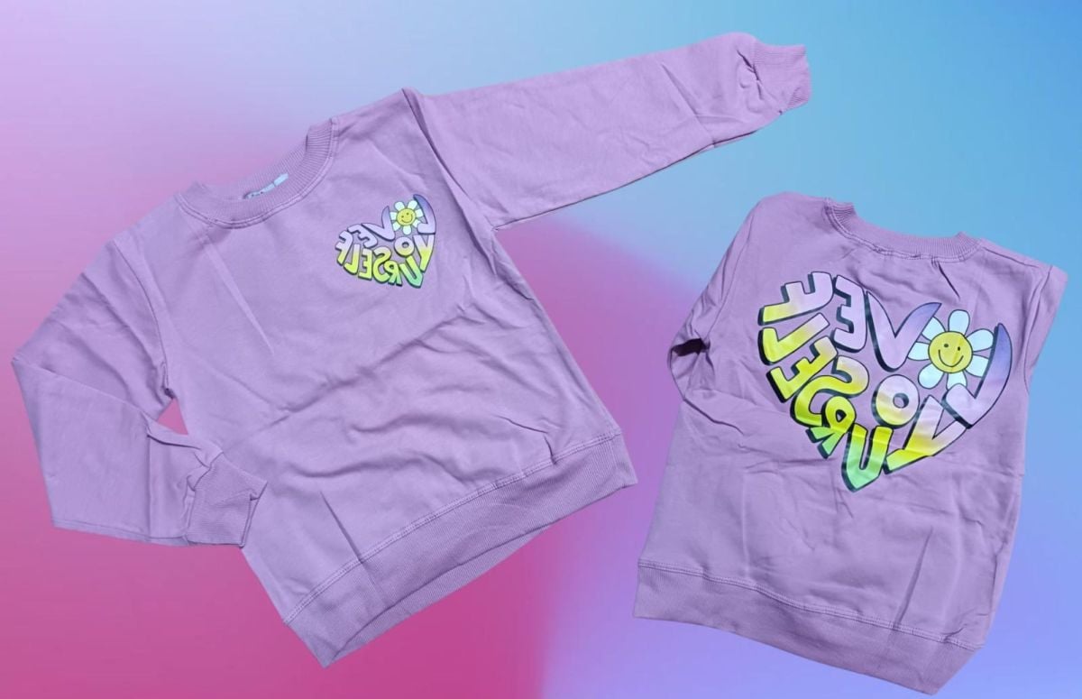 BLUZA fete 4-8 ani, bumbac vatuit, 4/set engros