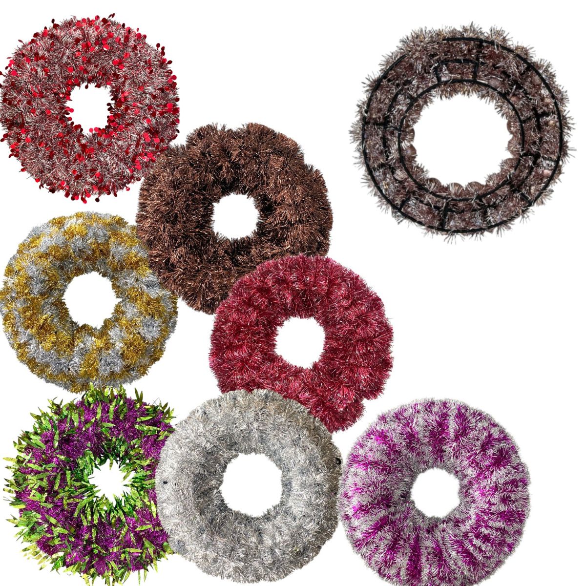 Coronita din Betea 45x20cm, de Craciun Diferite Culori Engros