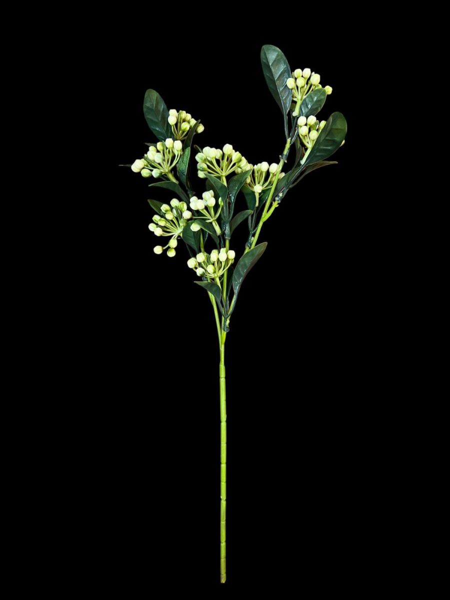 Creanga verdeata artificiala 4 fire, Flori artificiale En-Gros, 35 cm