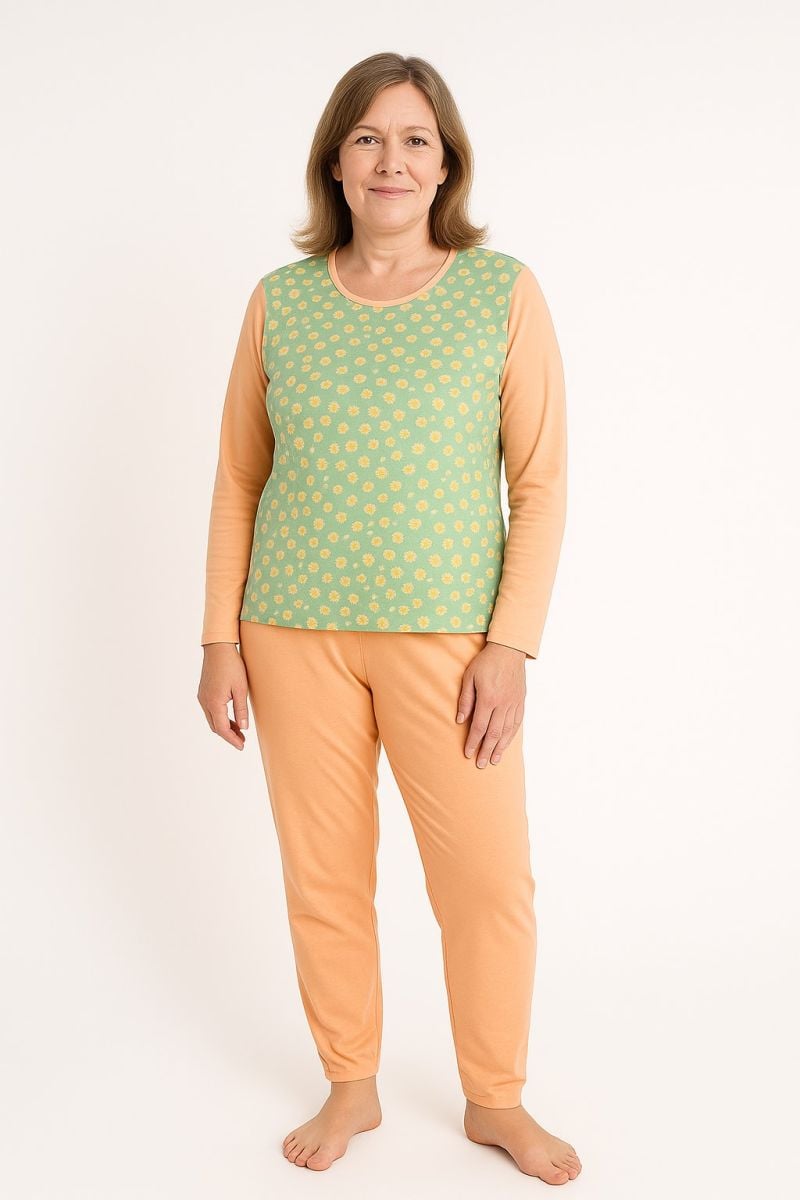 Pijamale Damă En-Gros cu Buzunare – Bumbac, Single Jersey, Fabricate în România