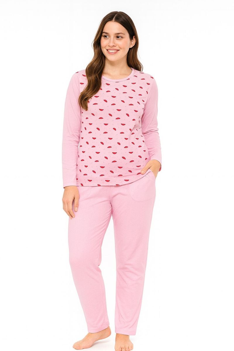Pijamale Damă En-Gros cu Buzunare – Bumbac, Single Jersey, Fabricate în România