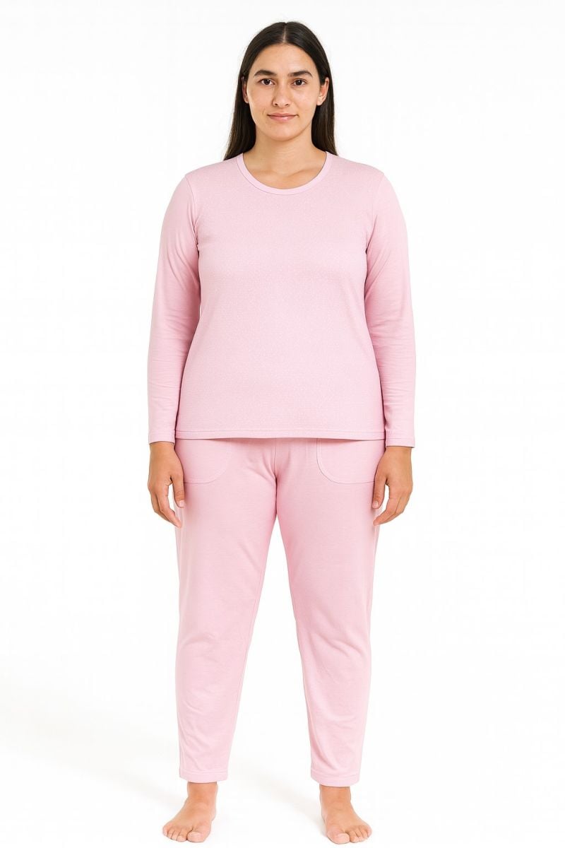 Pijamale Damă En-Gros cu Buzunare – Bumbac, Single Jersey, Fabricate în România