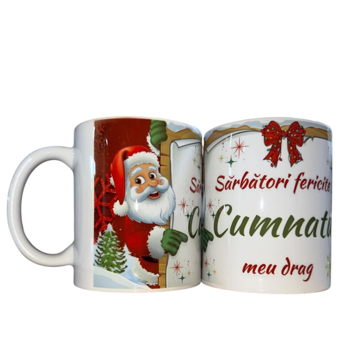 Set căni Crăciun ,en gros ,pentru Cumnatul 12/set 330ml