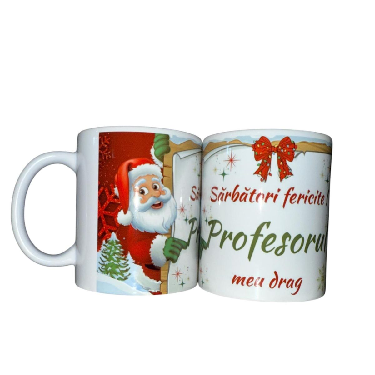Set căni Crăciun ,en gros ,pentru Profesor 12/set 330ml
