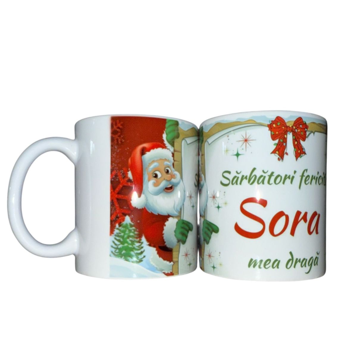 Set căni Crăciun ,en gros ,pentru Sora 12/set 330ml