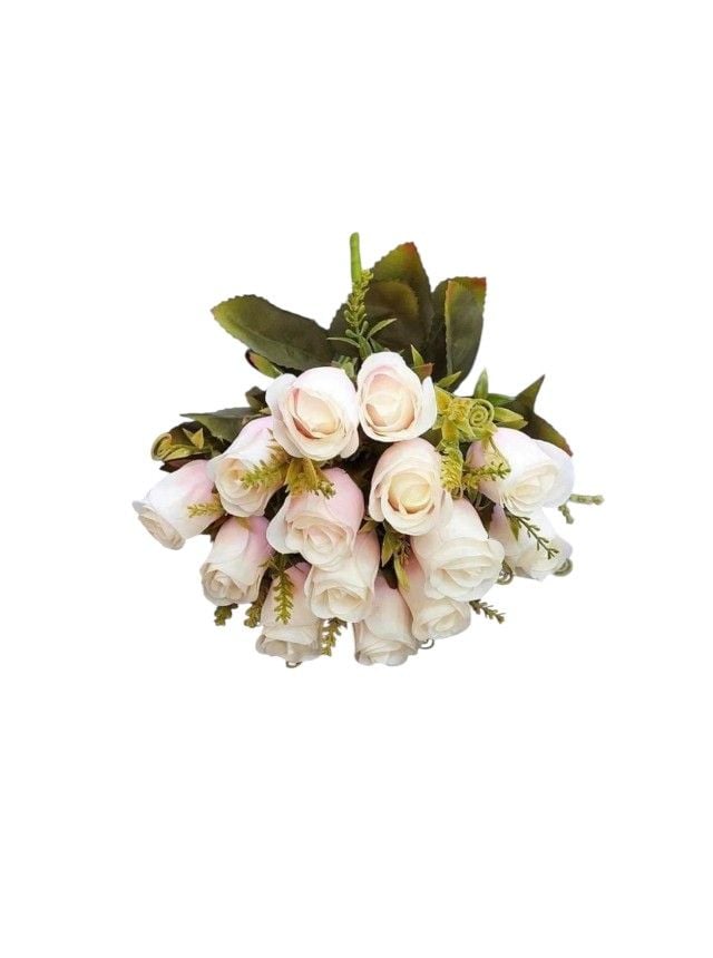 Flori artificiale Engros Buchet 18 trandafiri – 41 cm, tije sârmă, material textil