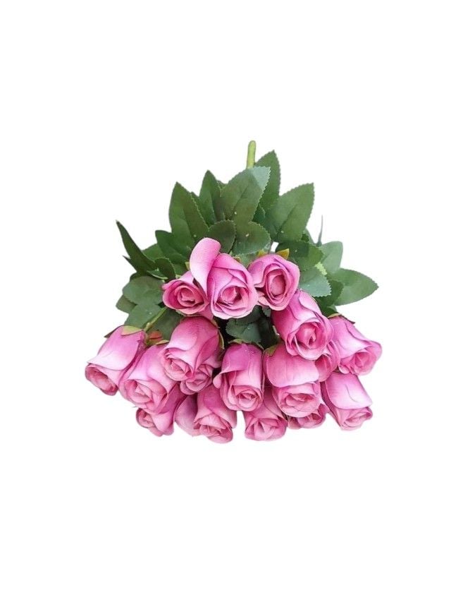 Flori artificiale Engros Buchet 18 trandafiri – 41 cm, tije sârmă, material textil