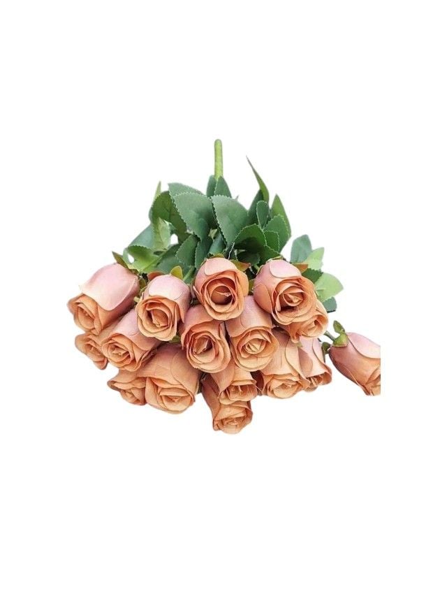 Flori artificiale Engros Buchet 18 trandafiri – 41 cm, tije sârmă, material textil
