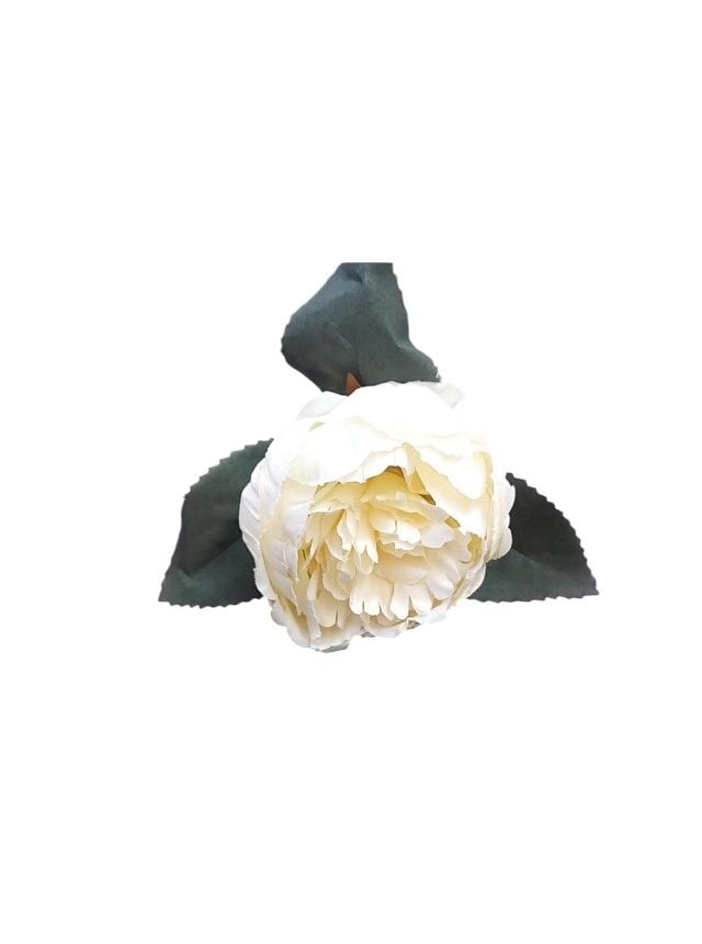 Flori artificiale Engros fir Bujor – material textil, diametru 9 cm, lungime 26 cm