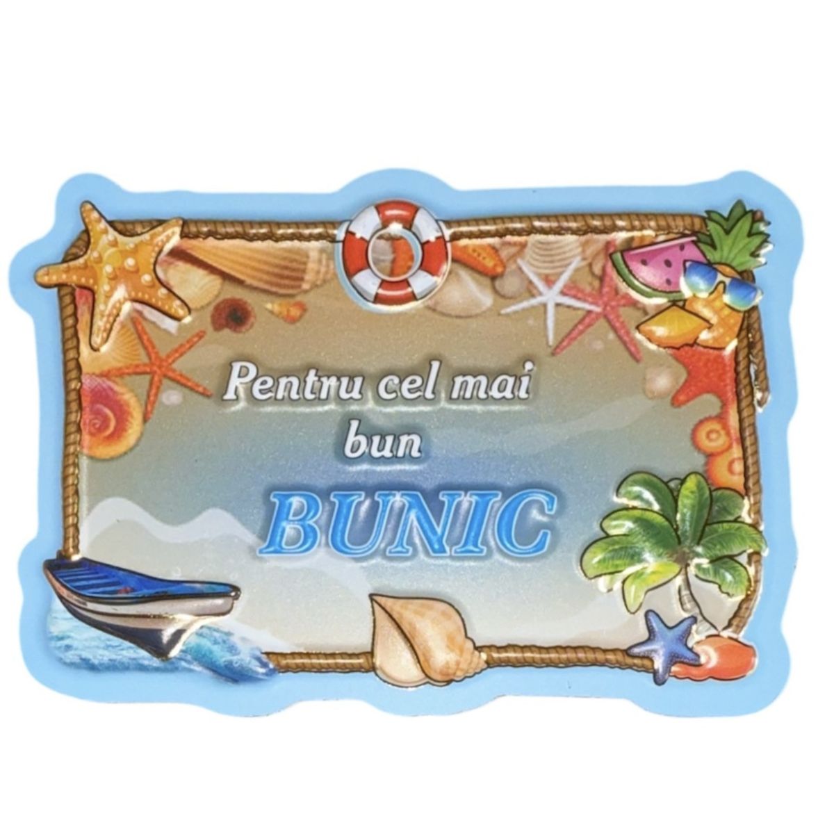 Magnet decorativ en gros cu mesaj 3D pentru BUNIC 12/set