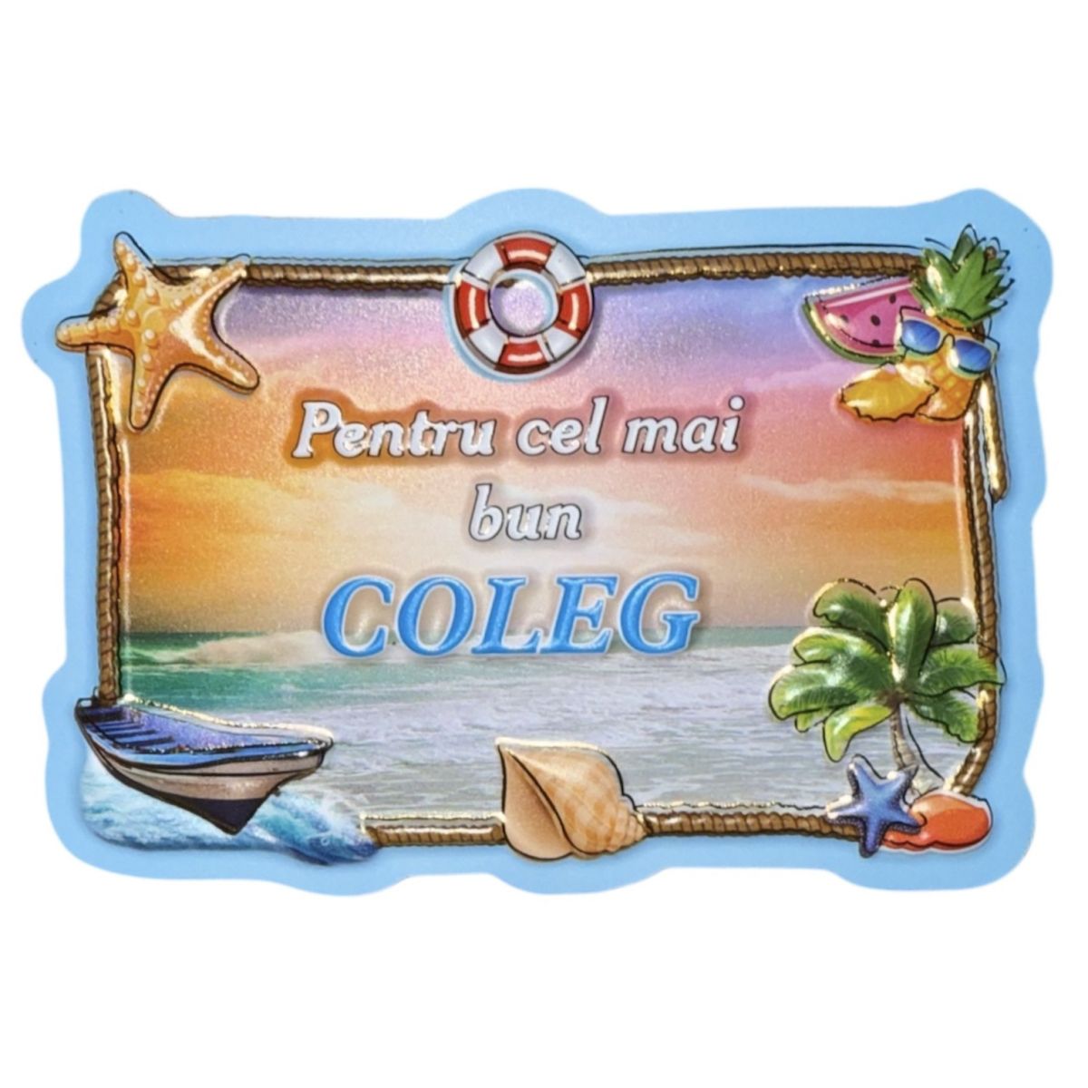 Magnet decorativ en gros cu mesaj 3D pentru COLEG 12/set