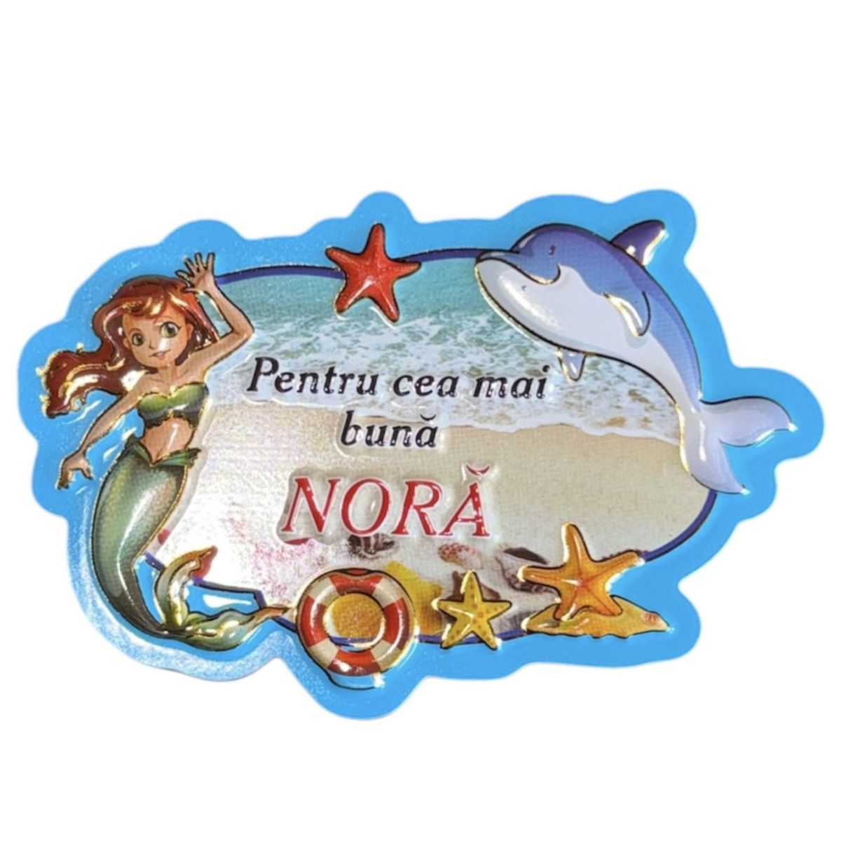 Magnet decorativ en gros cu mesaj 3D pentru NORA 12/set