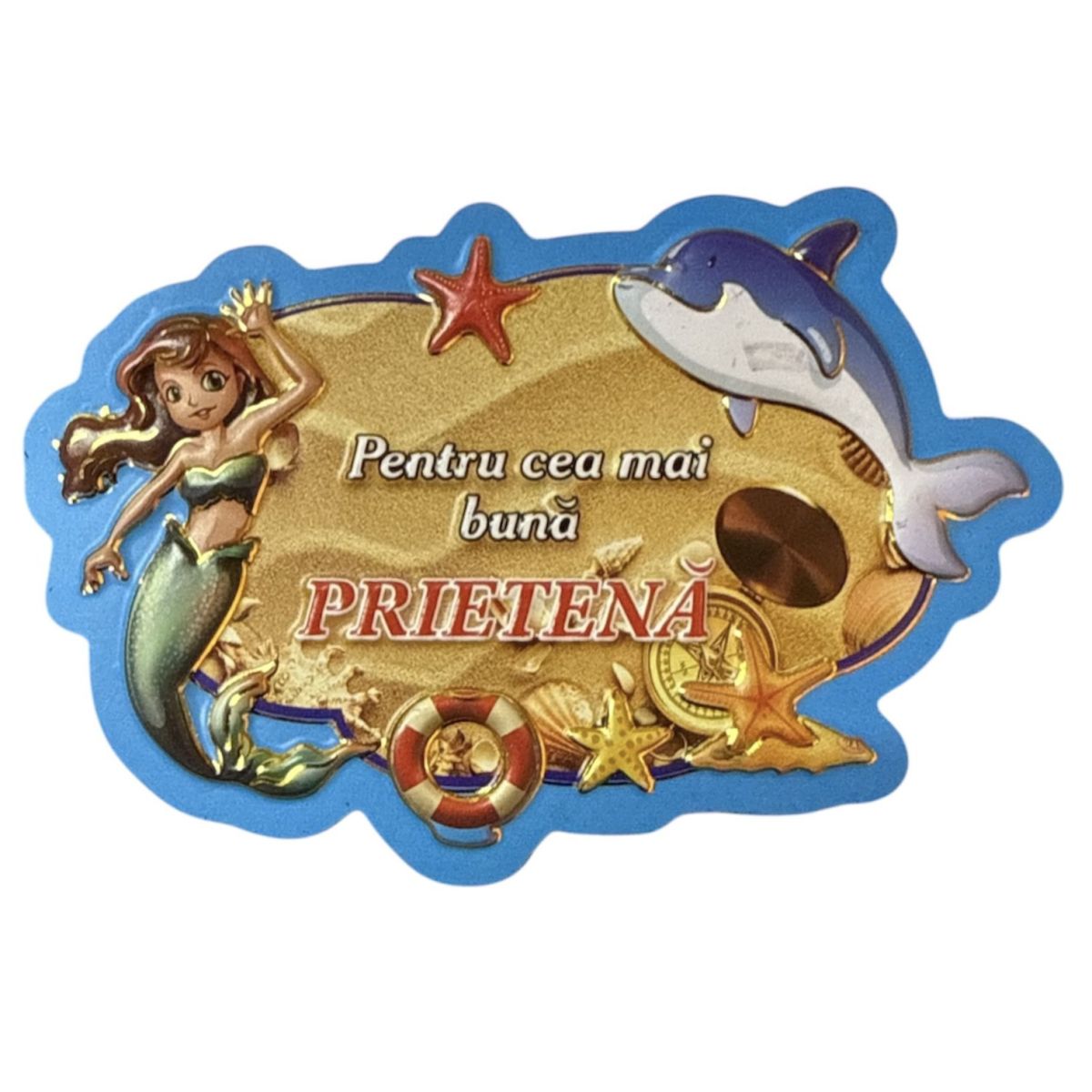 Magnet decorativ en gros cu mesaj 3D pentru PRIETENA 12/set