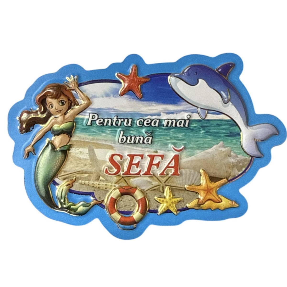 Magnet decorativ en gros cu mesaj 3D pentru ȘEFA 12/set