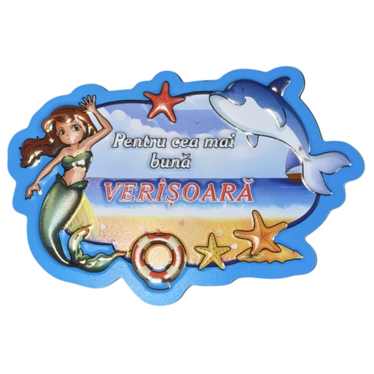 Magnet decorativ en gros cu mesaj 3D pentru VERIȘOARA 12/set