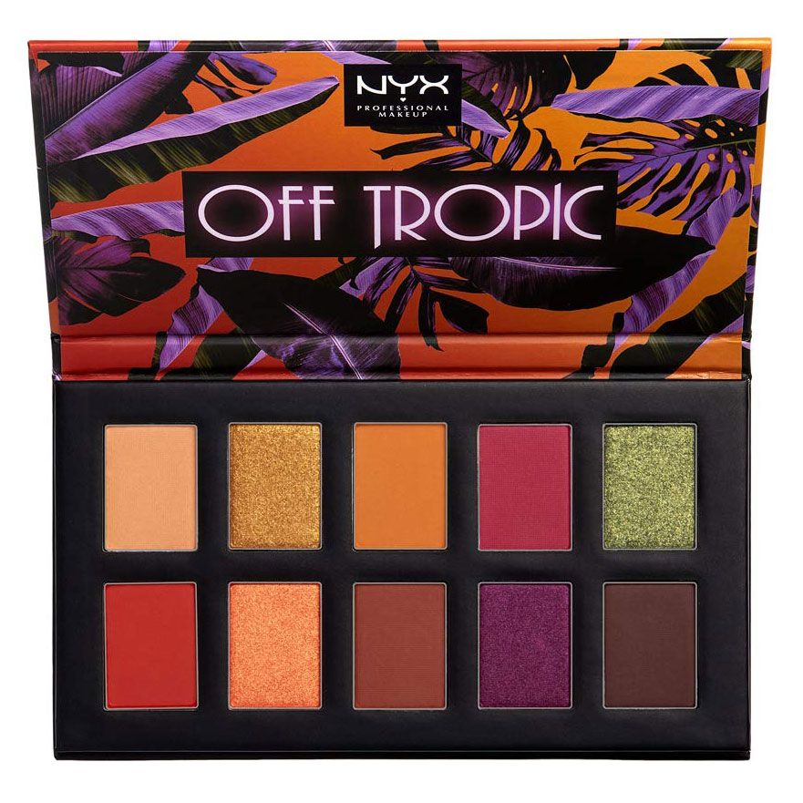 Paleta de farduri NYX Professional Makeup Off Tropic Shifting Sand, 10 x 1.1 g Engros
