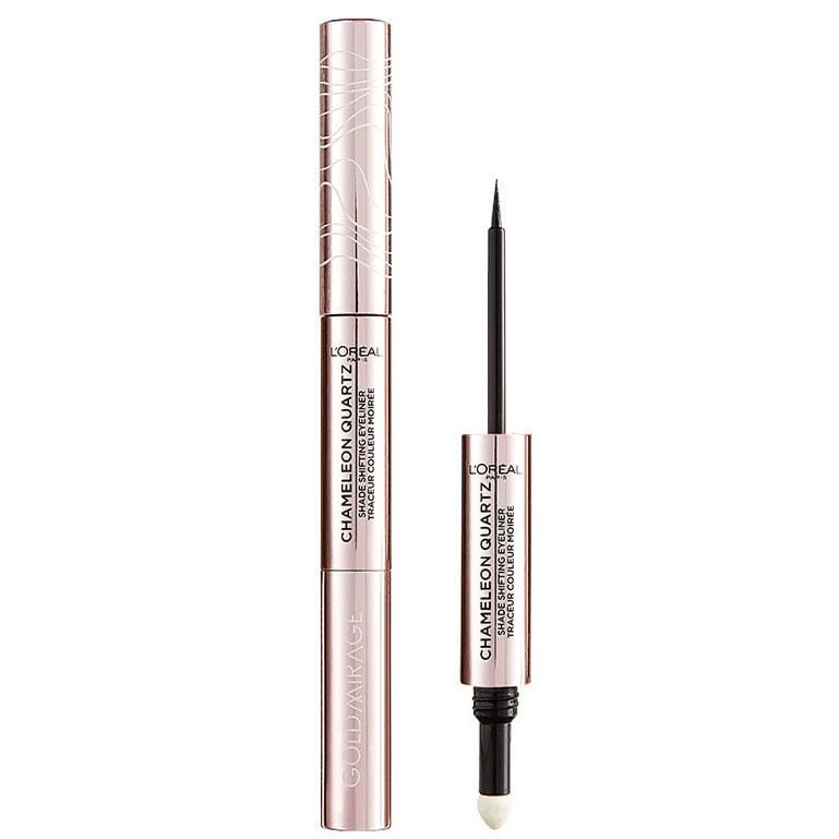 Tus de ochi duo L\'Oreal Paris Gold Mirage Chameleon Quartz Shade Shifting, 01 Sapphire Light, Negru/Albastru Engros