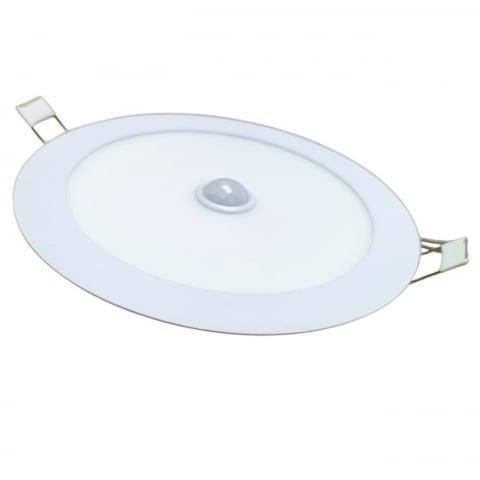 Aplică LED Slim Încăstrată în Tavan, cu Senzor Mișcare și Crepuscular, Ø168mm, 12W en gros