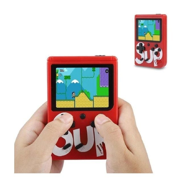 Consola Portabila ENGROSS - SUP Game Box - 400 de Jocuri Retro Incorporate, Conectabila la TV, ALB/ NEGRU/ROSU