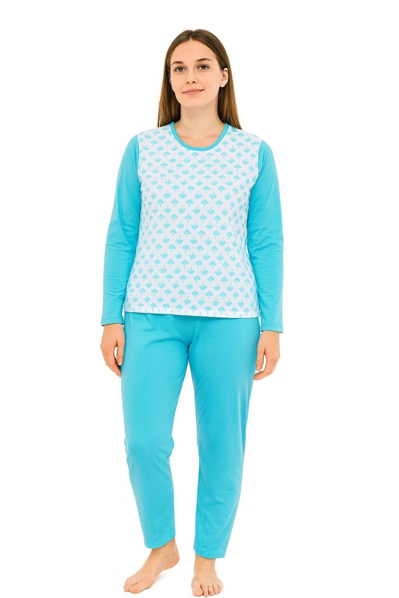 Pijamale Damă En-Gros cu Buzunare – Bumbac, Single Jersey, Fabricate în România