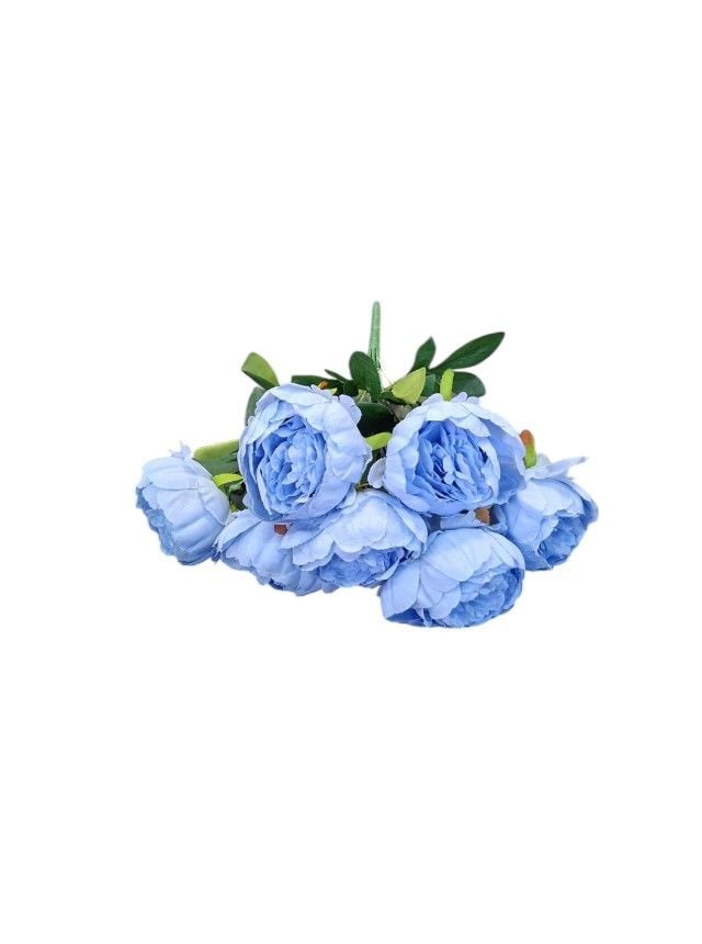 Flori artificiale Engros Buchet 7 bujori – 40 cm, aspect natural