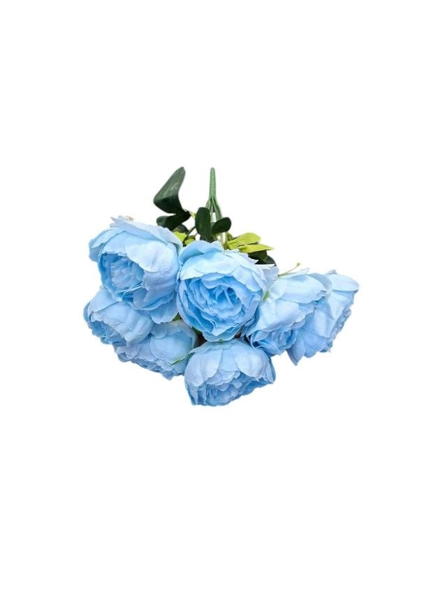Flori artificiale Engros Buchet 7 bujori – 40 cm, aspect natural