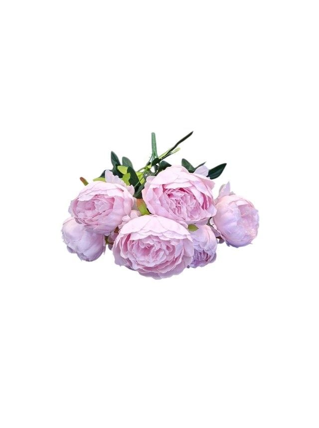 Flori artificiale Engros Buchet 7 bujori – 40 cm, aspect natural