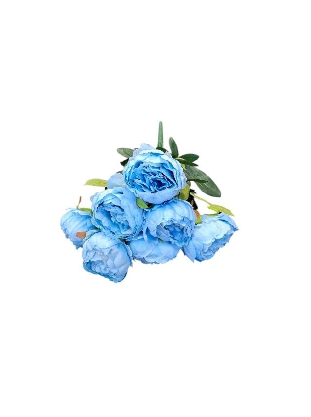 Flori artificiale Engros Buchet 7 bujori – 40 cm, aspect natural