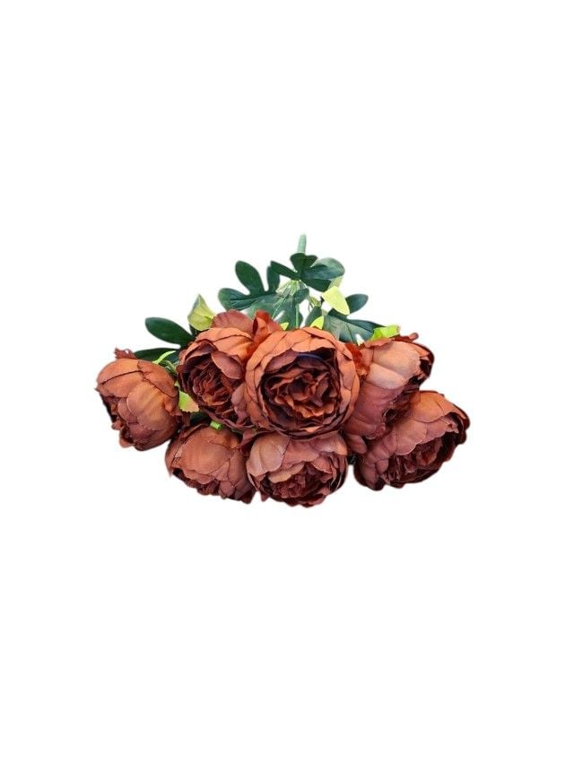 Flori artificiale Engros Buchet 7 bujori – 40 cm, aspect natural