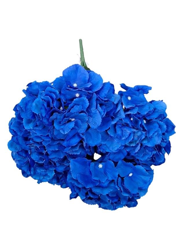 Flori artificiale Engros Buchet hortensii – 52 cm, flori mari, material textil