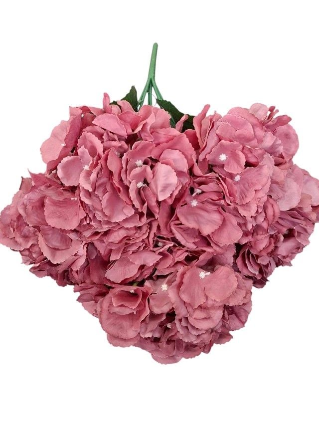 Flori artificiale Engros Buchet hortensii – 52 cm, flori mari, material textil