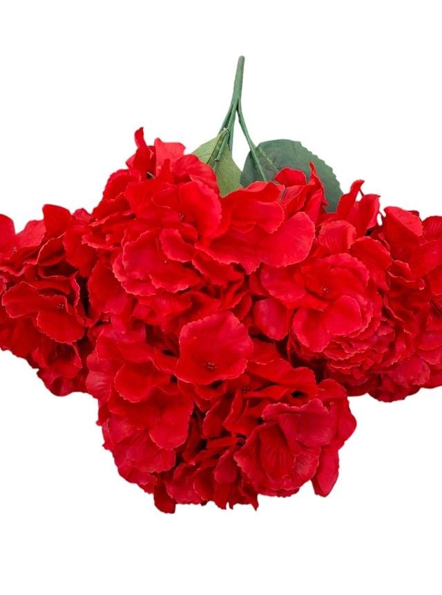 Flori artificiale Engros Buchet hortensii – 52 cm, flori mari, material textil
