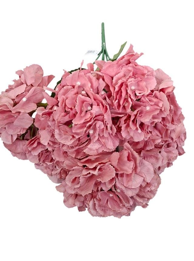 Flori artificiale Engros Buchet hortensii – 52 cm, flori mari, material textil