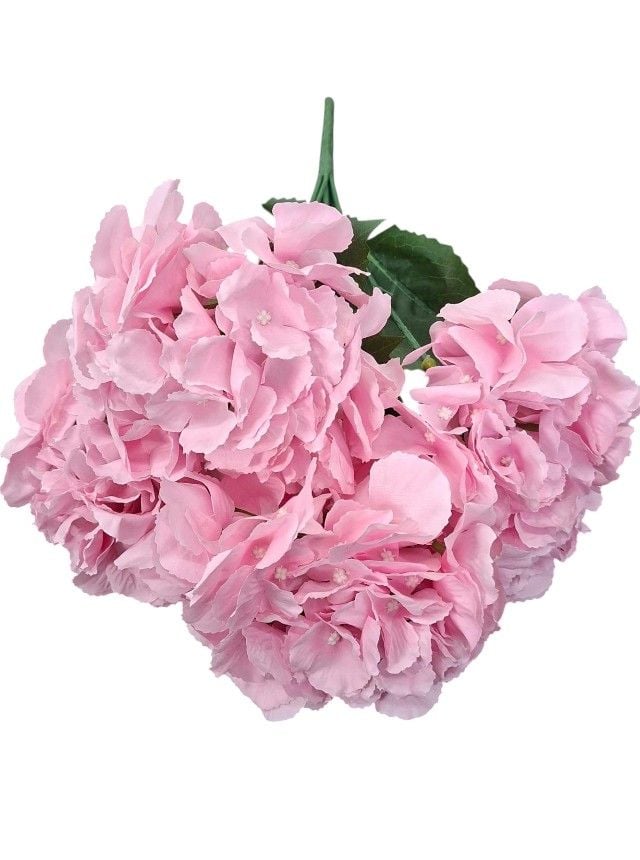 Flori artificiale Engros Buchet hortensii – 52 cm, flori mari, material textil