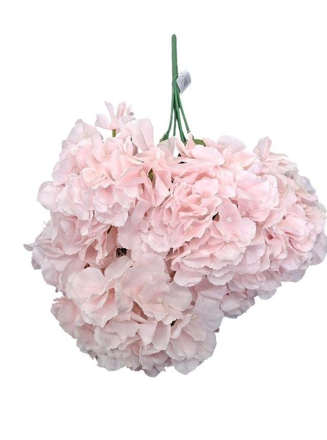 Flori artificiale Engros Buchet hortensii – 52 cm, flori mari, material textil