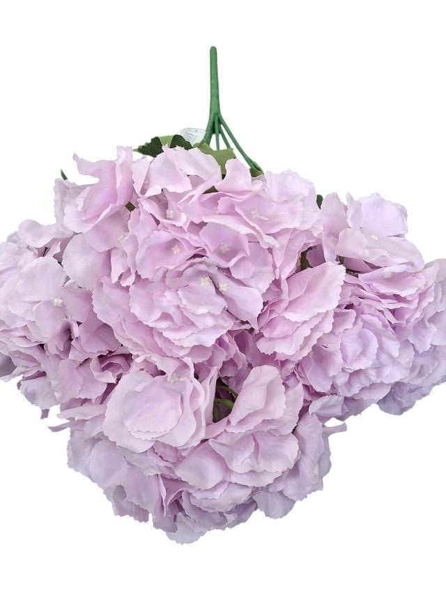 Flori artificiale Engros Buchet hortensii – 52 cm, flori mari, material textil