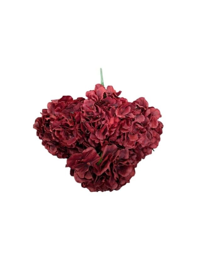 Flori artificiale Engros Buchet hortensii – 52 cm, flori mari, material textil
